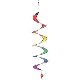CIM Wind Chime - Twister S - UV-Resistant and Weatherproof - Diameter 10 cm, Length 75 cm - Includes Ball Bearing Swivel Clip