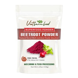 VIETFARMFOOD Freeze-dried Vegetable Powder, 99% Natural Flavor, Rich In Antioxidants, Vitamins And Minerals, Good For Health And Supports Skin Beauty (500 Gram, Organic Beetroot Powder)