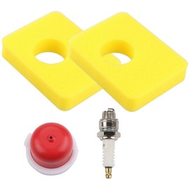 Carkio 799579 Air Filter 594281 Primer Lamp Spark Plug Replacement for Briggs & Stratton 4248 300e 450e 500e