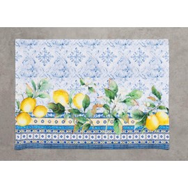 Maison d' Hermine Placemat Set of 4 100% Cotton Decorative Washable Easter Table Cloth Placemats for Dining, Home, Wedding, Banquet, Buffet, Citrus - Spring/Summer (33cm x 48cm)