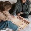 GOTHINK Wooden Chess, Checker, and Backgammon 3 in 1 Board