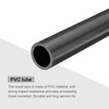 MECCANIXITY PVC Rigid Round Pipe 19.4mm(3/4 inch) ID 25mm(1 inch)