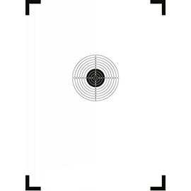 Accurize Front Shooting Targets (Pistol 25m ISSF 9.65/5m)
