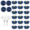 22PCS Screw-in Cricket Spikes with Spanner Blue Cricket Cleat Set