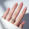 modelones Kit de uñas postizas ovaladas semitransparentes en rosa suave,