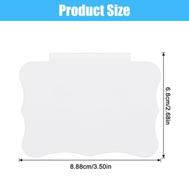 YBEATY 8PCS White Basket Labels Set Basket Labels Clip on 3.5x2.7 Inches Kitchen Clip Label Holder Clips On PVC Label Removable Holders Removable Pantry Baskets Labelsfor Pantry Storage Bins Box