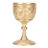 Gold Chalice Retro Embossed Style Thickened Brass Luxurious Elegant Luster