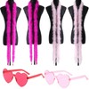 Syylqyr 6 PCS Pink Feather Boa, Feather Boa Pink, Feather