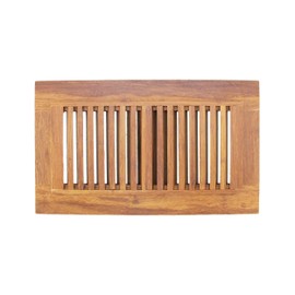 BambooMN 4" Inch x 9 7/8" Inch Strand Woven Bamboo Floor Register Air Vent Indent Cover - Carbonized Brown - 2 Covers