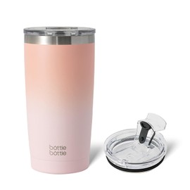 BOTTLE BOTTLE Tumbler, 20.3 fl oz (600 ml), Lid, Spill-Proof, Cold and Heat Retention, Vacuum Insulated, Direct Drink, Stainless Steel, Coffee Cup, Lightweight, Portable, Easy to Clean, Dishwasher