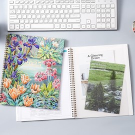 Monthly Planner 2025 - JAN 2025 - DEC 2025, 2025 Planner for Daily Organizing, 9" * 11", Academic Planner, 12 Monthly Calendar with Contacts, Passwords, Back Pocket, Tabs, Floral Design