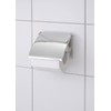 WENKO Toilettenpapierhalter Cover chrom - Papierrollenhalter, geschlossene Form, Stahl, 13.5
