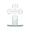 Christian Brands Inspirational Gifts-Laser Engraved Standing Glass Cross, 7.13-Inch, Pastor