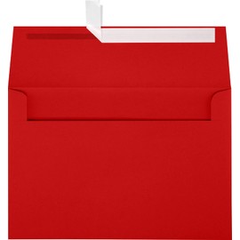 LUXPaper A8 Invitation Envelopes | Peel & Press | 5 1/2" x 8 1/8" | Ruby Red | 80lb. Text | 500 Qty