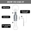 Lecctso Shift Knob Adapter, Gear Shift Adapter, Aluminum Alloy M12x1.25