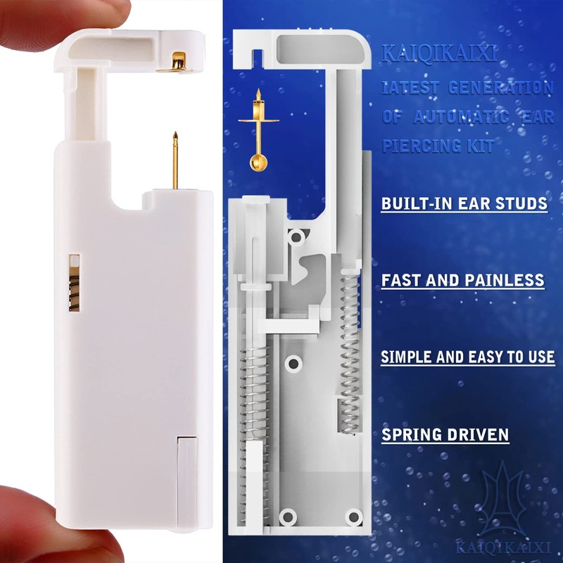 2PCS Ear Nail Gun Disposable Aseptic Household Ear Piercing Gun