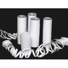 Luftschlangen weiß 5 Stück