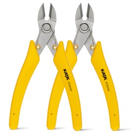 KATA 2Pack Micro Wire Cutters For Electronics Flush cutters, 6 Inch Precision Micro Cutters for Cut Precision Electronics, Jewelry, Soft Copper Wire, Cables