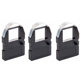 (3 Pack) Compatible Replacement Ribbon Cartridge for Pyramid 3500, 3500SS, 3700, 4000 Time Clocks, Black Ink, 4000R Compatible Replacement