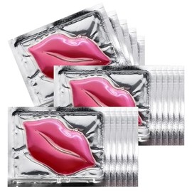 30 piezas de mascarilla hidratante de colágeno, antienvejecimiento y antiagrietamiento, reduce las arrugas de los labios, desvanece el color de los...