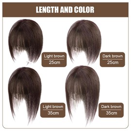 Human Hair Toppers Clip In Crown Toppers Hair For Women Straight Wiglets Hairpieces for Mild Hairs Loss Volume Cover Hairs (Light brown，25CM)