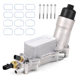 926-959 Upgraded Aluminum Engine Oil Filter Housing Oil Cooler Kit Fit for 3.6L 2011-2023 Dodge Charger Challenger Journey, Jeep Grand Cherokee Wrangler, Ram ProMaster Chrysler 200 300 Replace 926-876