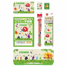 Pikmin Stationery Set, 6 Piece Set, Mitsubishi Pencil, Back to School Supplies, Character Goods, Mail Order