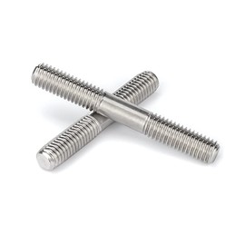 BOZONLI Stainless Steel Double-end Stud - Equal Length Stud Bolts Studs Threaded Rod - M12×55mm,2 pcs