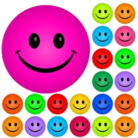 900 Colourful Mini Smiling Faces Dots 10mm Glossy Spot Stickers - Journal Tracker Stickers