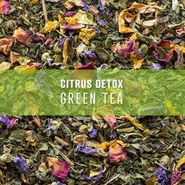 Elevate Tea CITRUS DETOX GREEN TEA, 27 servings, 2 Ounce Pouch, Caffeine Level: Medium, Single Unit