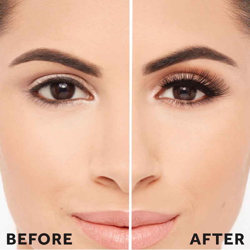 Eylure False Lashes, Luxe Cashmere No. 8 with Adhesive Included,