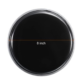 MECCANIXITY 8 Inch Drum Head Drum Skin Sound Controlled PET Material, Black