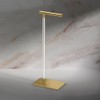 Gatco 1331B Modern Rectangle Base Freestanding Toilet Paper Holder 22.25"