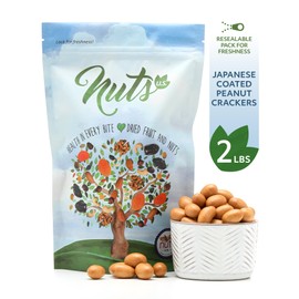 NUTS U.S. - Japanese Coated Peanut Crackers | Original Flavor | No Trans Fat and Non-GMO | Natural Snacks | Packed in a Resealable Bag!!! (Original, 2 LBS)