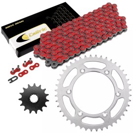 Caltric Red Drive Chain And Sprocket Kit for Suzuki DR-Z400S 2000-2018
