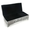 Sophia JTB100 Silver Plated Trinket Box in Antique Style With