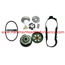 Hammerhead, Trailmaster Hammerhead 150 GTS 150 Go Kart Front & Rear Clutch, Belt & Gasket