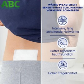Hansaplast ABC Heat Plasters with Sensitive Fleece 14 x 10 cm Pack of 2