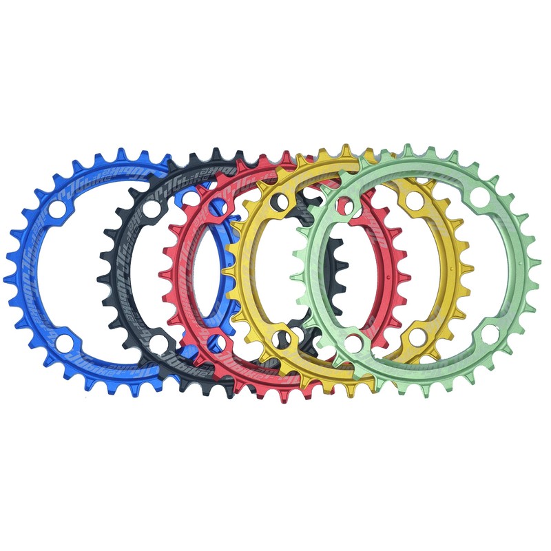 Jgbike ラウンドオーバルチェーンリング 104mm BCD chainring 30T 32T 34T 36T 38T