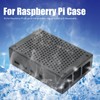 For Raspberry Pi 4B Aluminum Alloy Case MultiHoles Protective Cooling