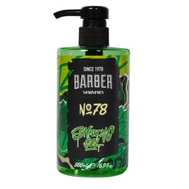 BARBER MARMARA Shaving Gel Men No.78 - Men's Shaving Gel Transparent 500 ml - Shaving Gel Men - for a Precise Shaving of Beard Contours - Optimal Gliding - Cools the Skin - with Pump Dispenser