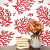 Coral Allover Stencil Pattern
