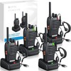 eSynic 4Pack Walkie Talkies 5KM/3Miles Long Range 16 Channels Walky
