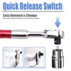 Mesee Mini Ratchet Wrench, Quick Release 1/4 Drive Ratchet Hex