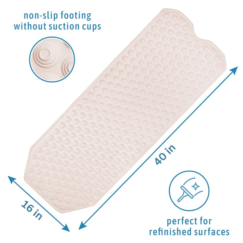 Original European Made Bath Mat for Refinished Tubs. No Suction