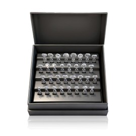 Wokyo Teeth Dental Veneers Mould Kit Dientes de Resina Compuesta Dental Ligera, para Restauración Temporal de Dientes, 32 Piezas Diferentes Formas Disponibles, Resistente al Calor