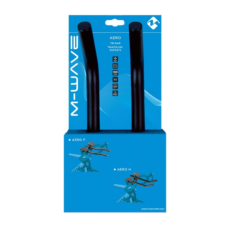 M-Wave Aero Triathlon Lightweight Aluminium Padded Handlebar Attachment for Handlebar