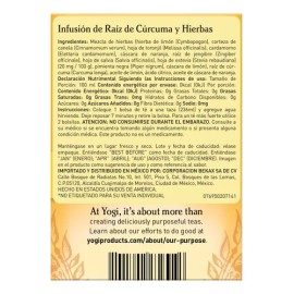 Yogi Té De Cúrcuma Y Hierbas 16 Sobres 32g