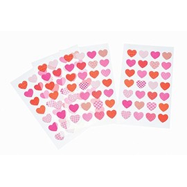 Colorful Heart Shape Stickers – 112 Pieces)