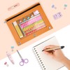 Sooez Pencil Pouch for 3 Ring Binder, 2 Pack Binder